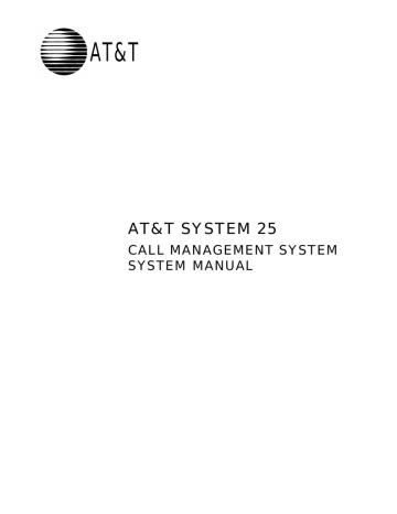 User's Guide | AT&T Call Management System User`s guide | Manualzz