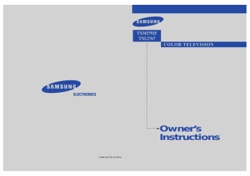 Samsung TXL2767 Operating instructions | Manualzz
