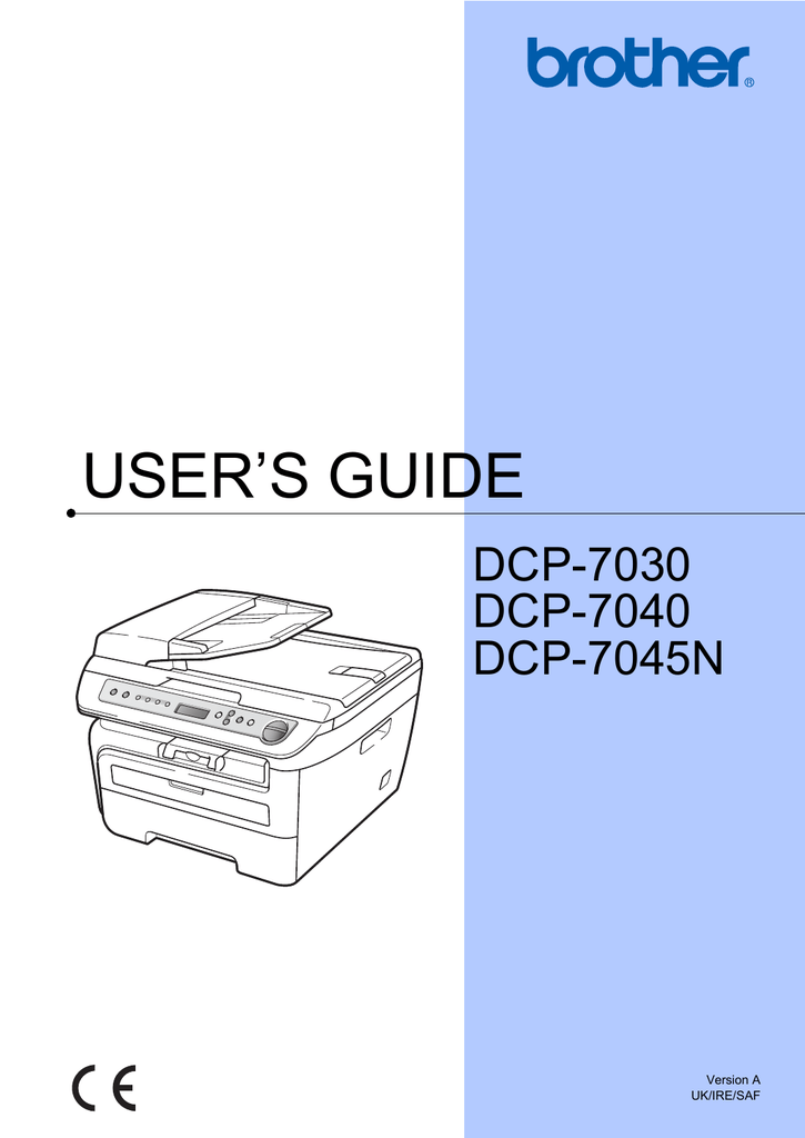 Brother Dcp 7045n User S Guide Manualzz