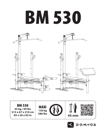 Domyos | Navodila za uporabo | BM 530 MAXI | Manualzz
