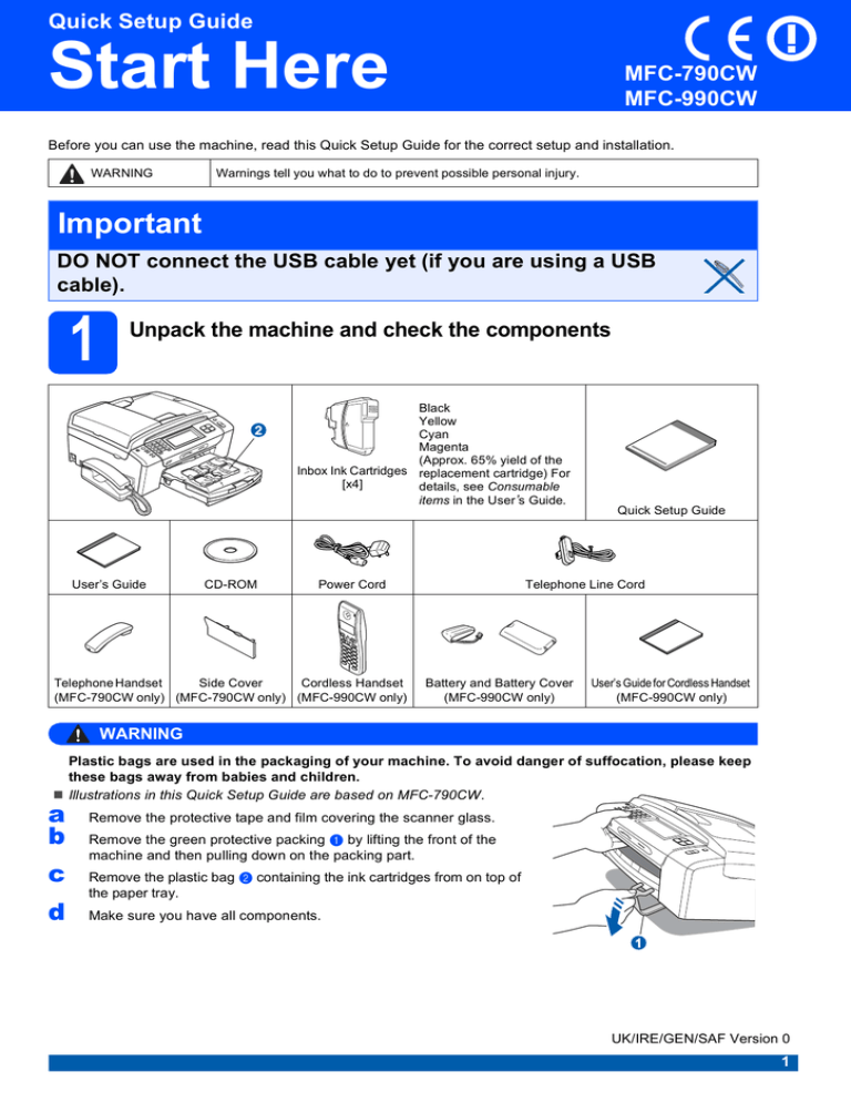 brother 490cw wireless setup