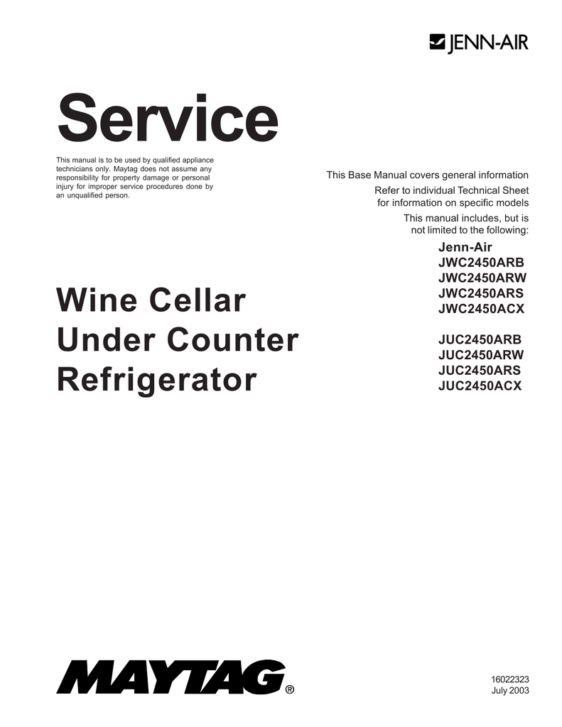 Maytag JUC2450ARS Operating instructions Manualzz