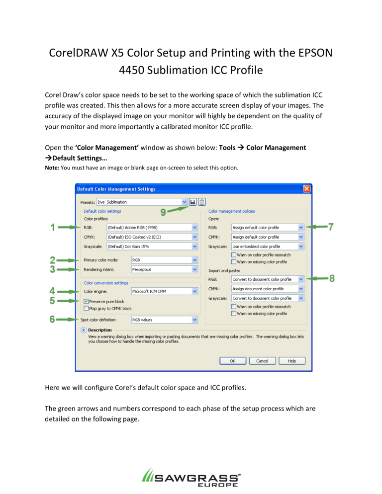 icc profile epson sublimation