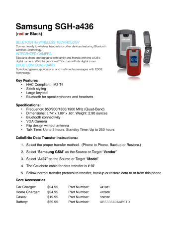 Samsung Sgha436 User Manual Manualzz