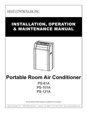 COMFORT-AIRE PS-121A Operating 