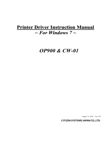 Citizen Cw 01 Driver Download