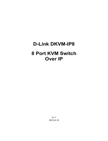 D-Link DKVM-IP8 User manual | Manualzz