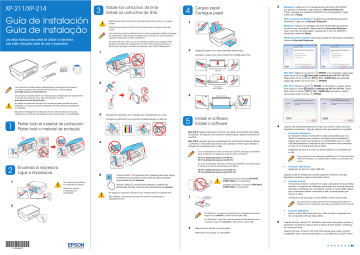 Epson | User manual | Installation Guide - XP-211/XP-214 | Manualzz