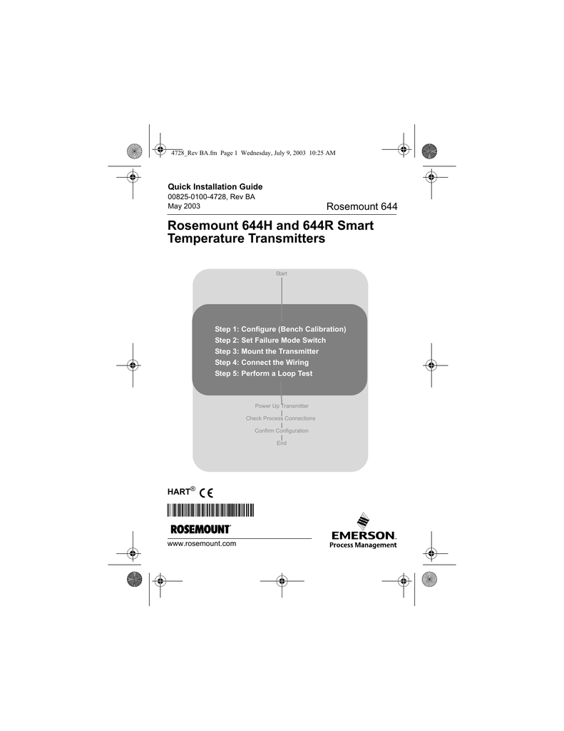 Rosemount 3 Wire Rtd Wiring Diagram - Complete Wiring Schemas