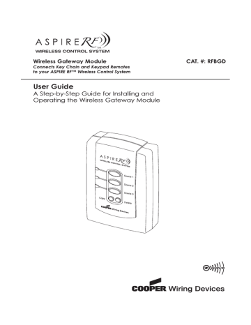 Cooper Wiring Devices Aspire Rf User Guide Manualzz Cooper Wiring Devices Aspire Rf User, Cooper Wiring Aspire