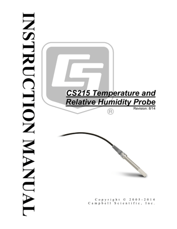 Campbell cs215 Instruction manual | Manualzz