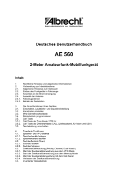 Albrecht AE 560 Benutzerhandbuch