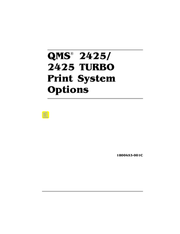 QMS 2425 Specifications | Manualzz