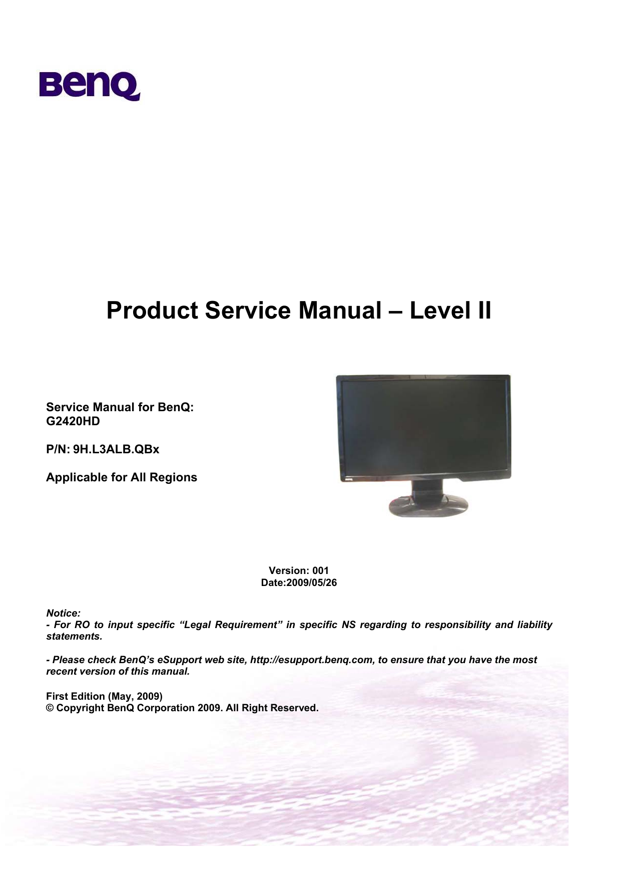 Benq G24hd Service Manual Manualzz