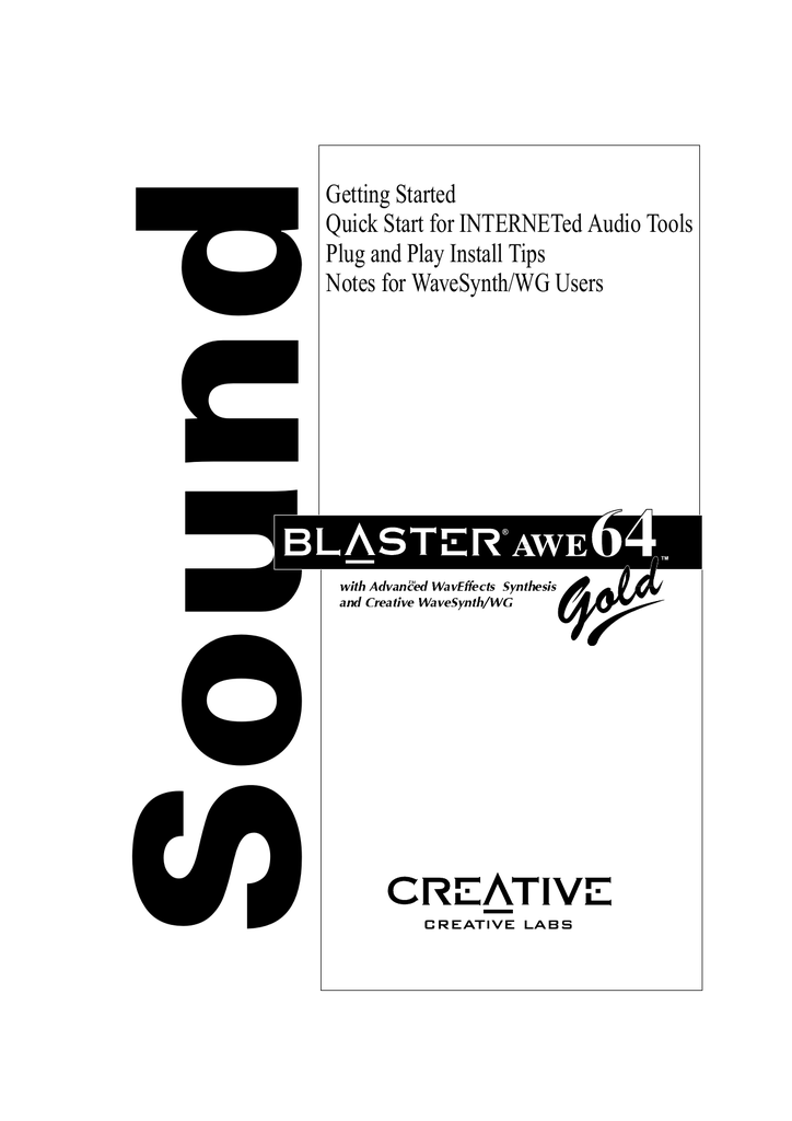 Creative AWE64 - Value Sound Card 