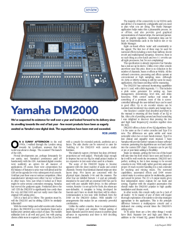 Yamaha DM2000 | Manualzz