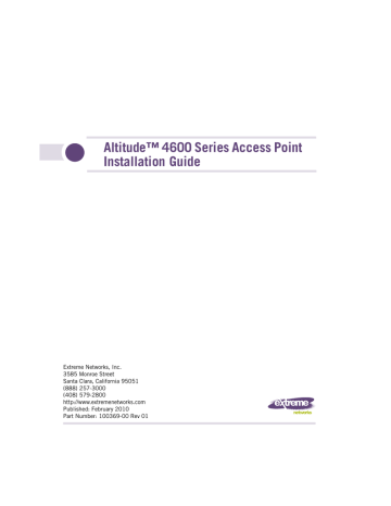 Motorola AP-650 Series Installation guide | Manualzz