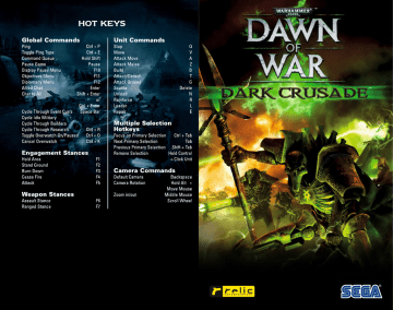 dawn of war dark crusade mouse pointer frozen