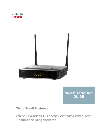 Cisco WAP200 - Small Business Wireless-G Access Point Specifications | Manualzz