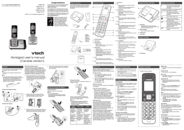 VTech CS6719-2 User`s manual | Manualzz