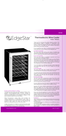 Edgestar Twr282s User Manual Manualzz