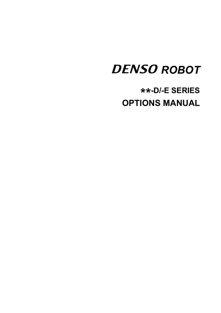 Denso RC5 Specifications | Manualzz