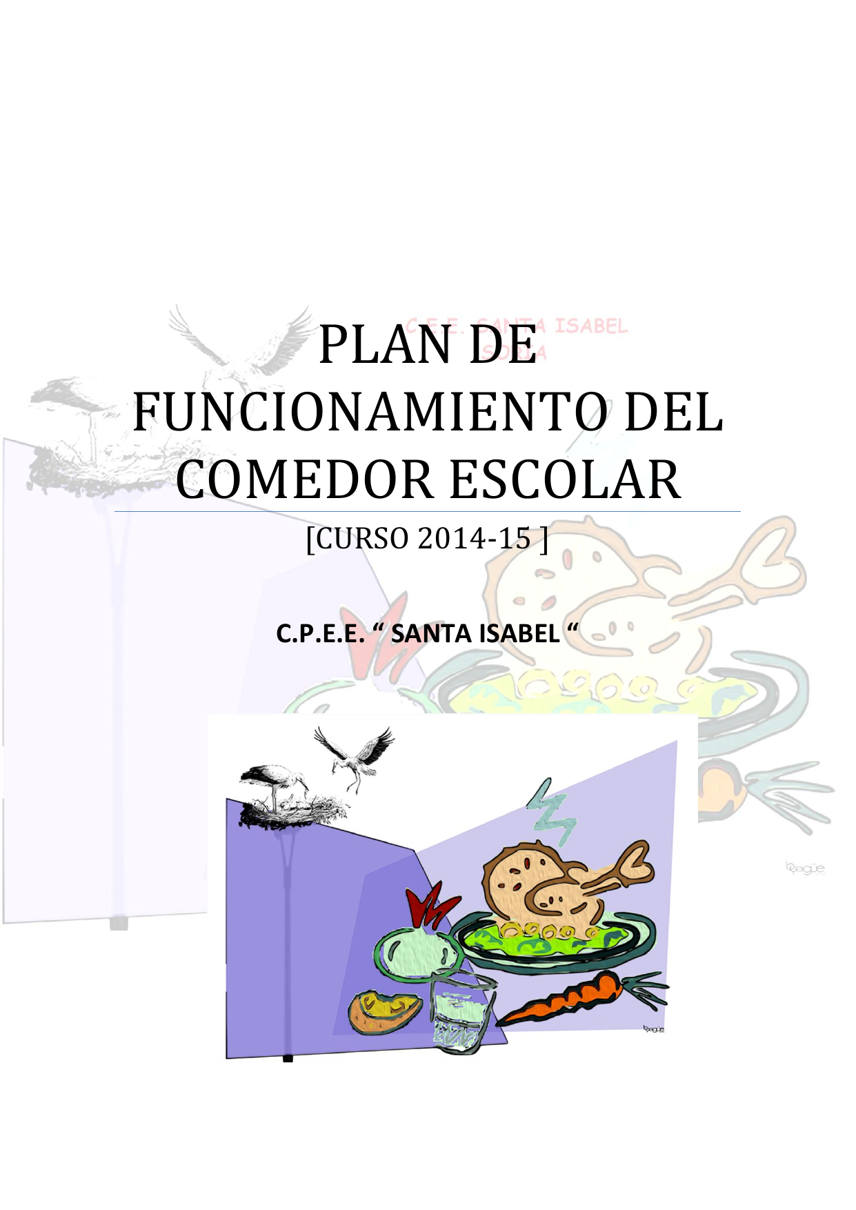 PLAN DE FUNCIONAMIENTO DEL COMEDOR | Manualzz