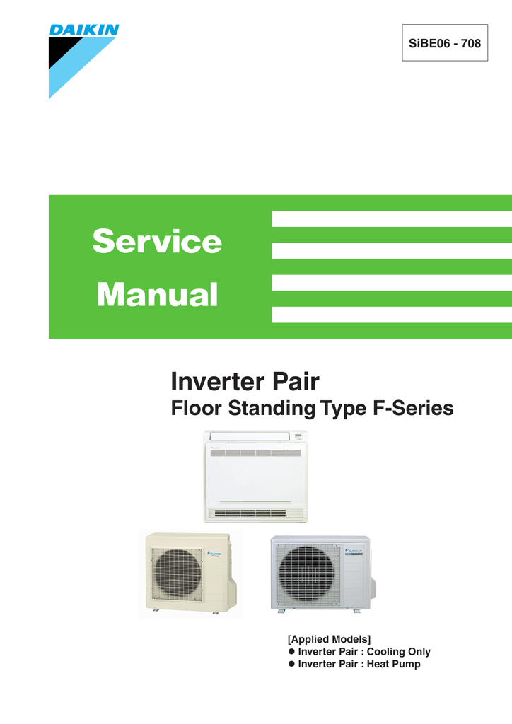 Daikin FVXS25FV1B Specifications | Manualzz