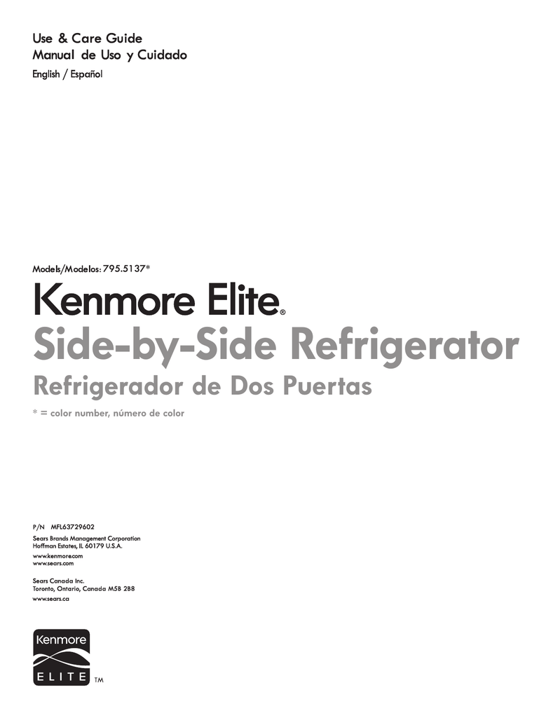 sears kenmore side by side refrigerator troubleshooting