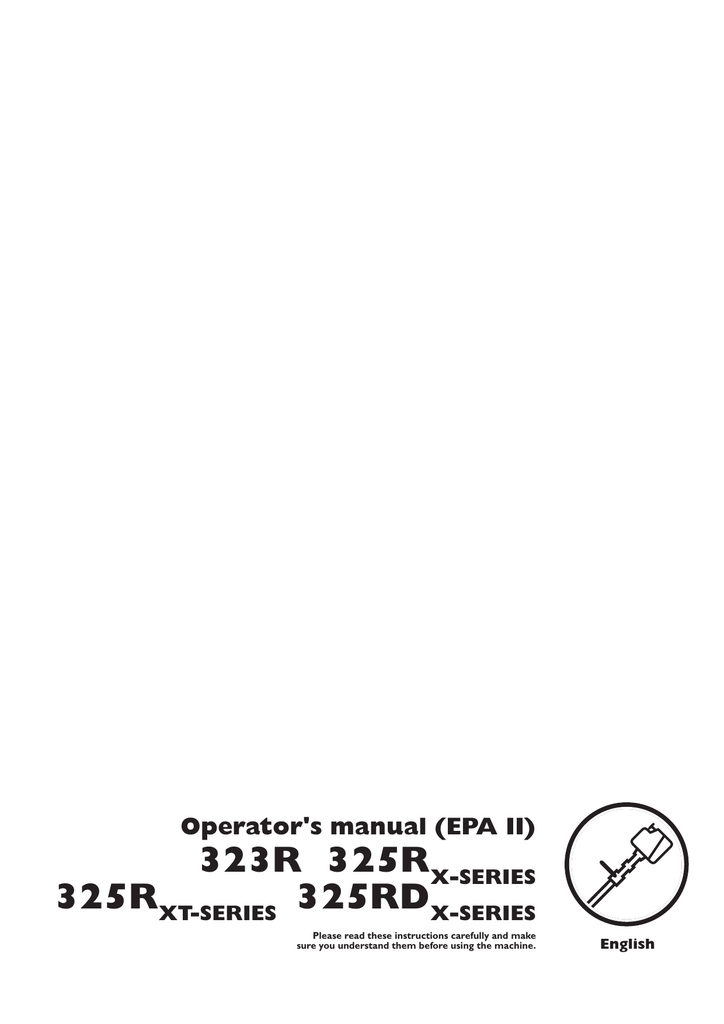 Weed Eater XT Series Operator`s manual Manualzz