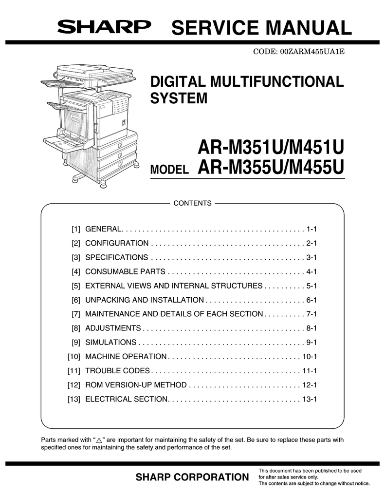 sharp ar-m351u scanner driver