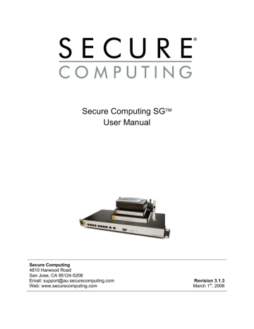 Secure Computing SG550 User manual | Manualzz