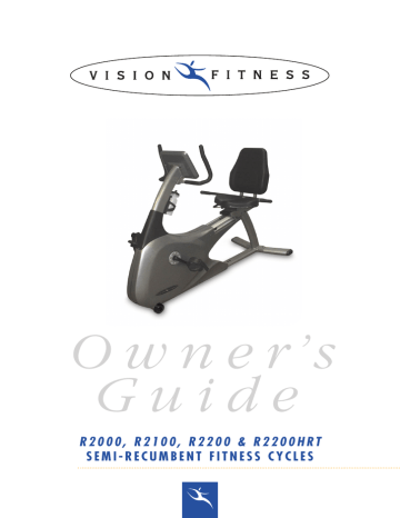 Vision Fitness E4000 Owner's Manual 