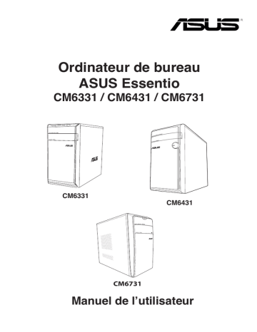 Asus CM6731 Tower PC Manuel utilisateur | Manualzz