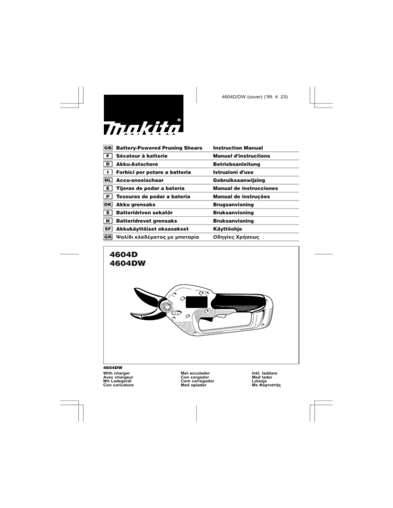 Makita 4604dw Manuel Utilisateur Manualzz