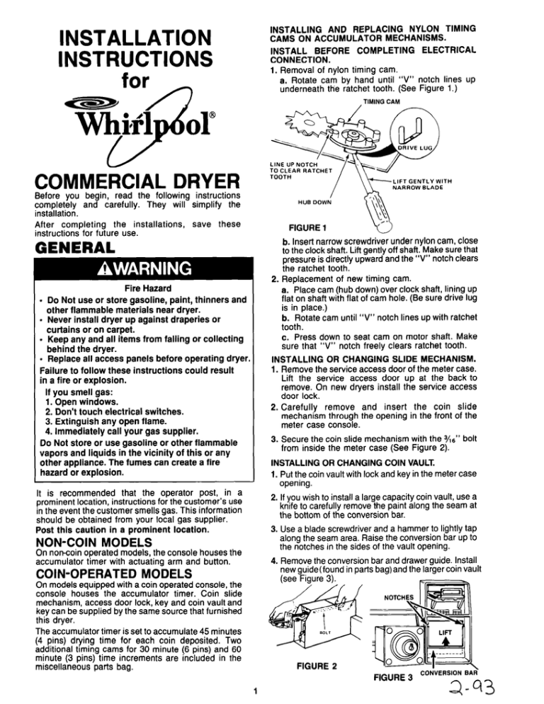 Whirlpool Commercial Dryer Service manual Manualzz