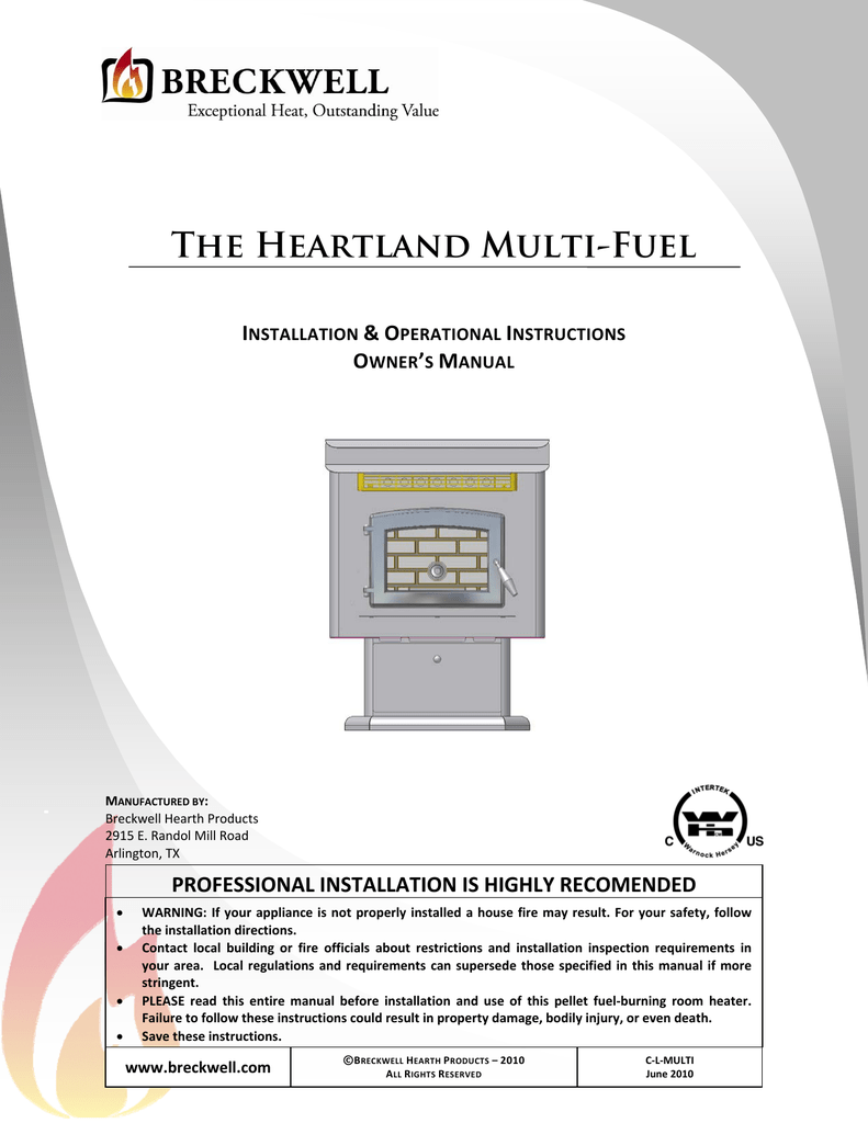 The Heartland Multi Fuel Manualzzcom