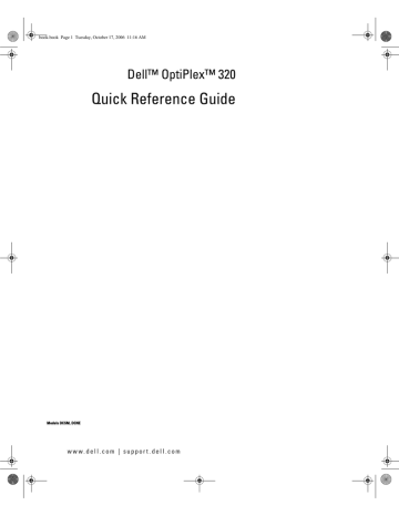 Dell OptiPlex 320 desktop Quick Reference Guide | Manualzz