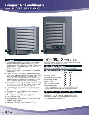Mclean Cooling Technology Genesis M17 0226 Gxxx User Manual Manualzz