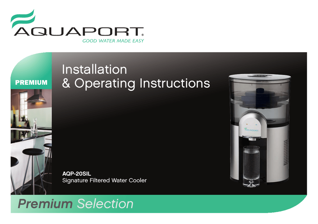 Aquaport AQP20SIL Operating instructions Manualzz