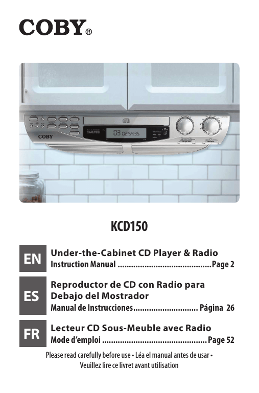 Coby Kcd150 Cd Player With Am Fm Radio User Manual Manualzz