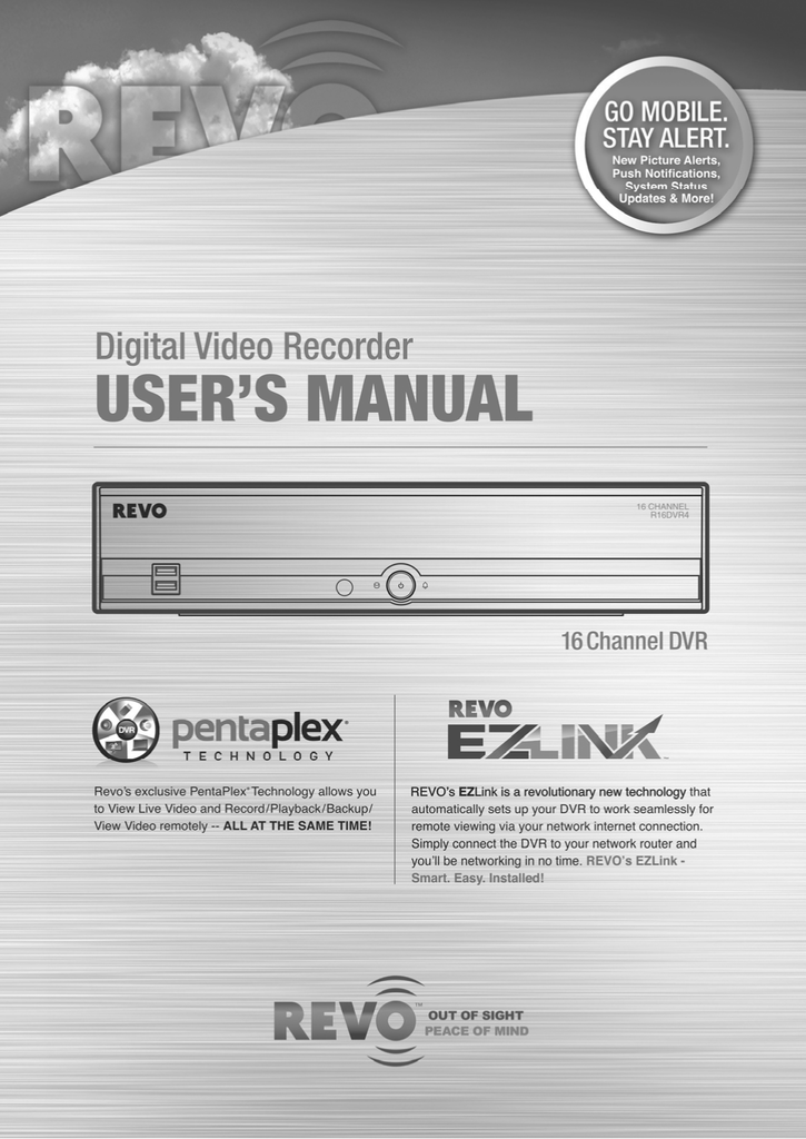 Revo Digital video recorder Instruction manual Manualzz