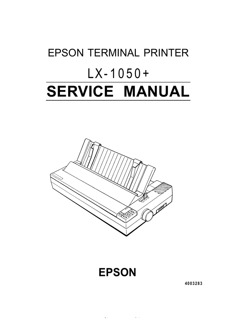 epson lx 300 ii service manual