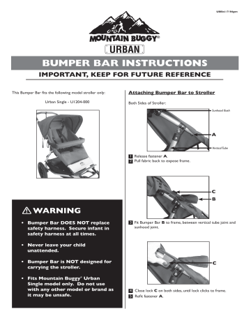 mountain buggy bumper bar
