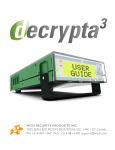MCDI DECRYPTA 3 User Guide | AI Chat &amp; PDF Download