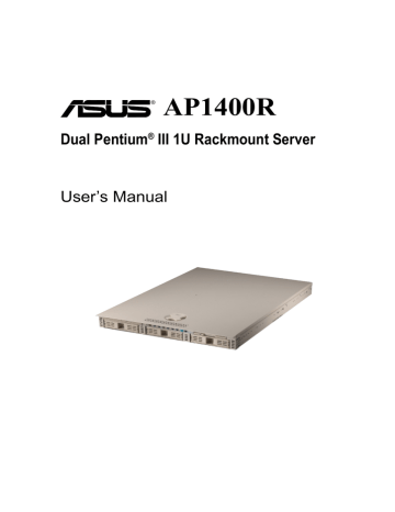 Asus AP1400R User`s manual | Manualzz