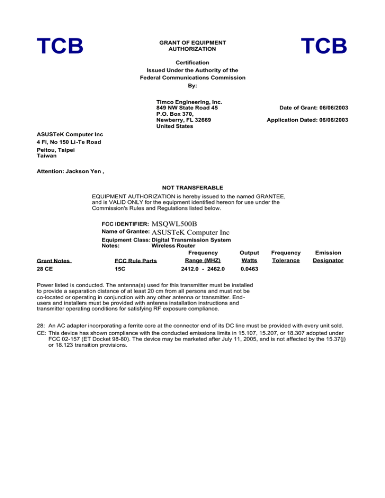 Asus Wl 500b Specifications Manualzz