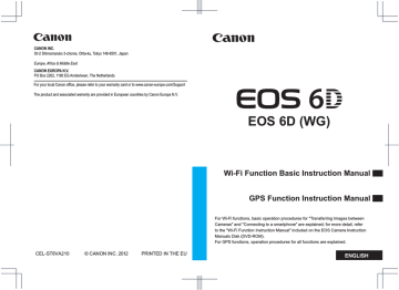 Canon Eos 6d User Manual Pdf Download