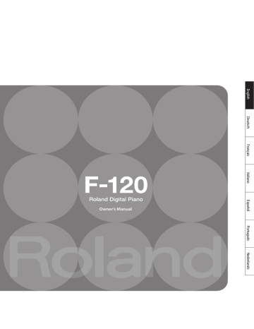 Roland F-120 数码钢琴 Owner's Manual | Manualzz
