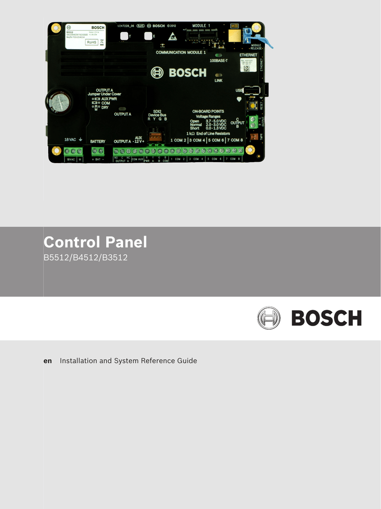 Bosch Radion B810 Specifications Manualzz